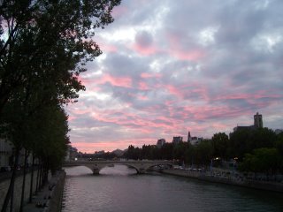 Sunset Over the Seine, Paris