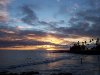 Sunset, Brennecke's Beach, Koloa Kauai