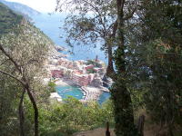 Vernazza Italy from the blue trail